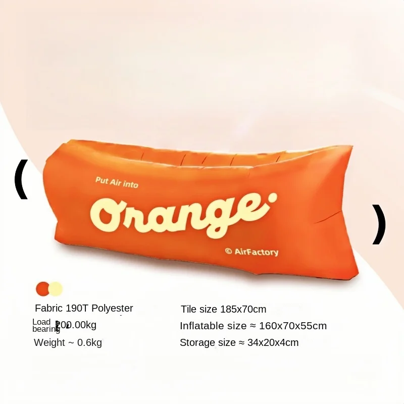 Outdoor Music Festival Inflatable Sofa, Dopamine Air Sofa Bed Beach Camping Portable Leisure Sofa Lounge Chair Sleeping Bag Sofa