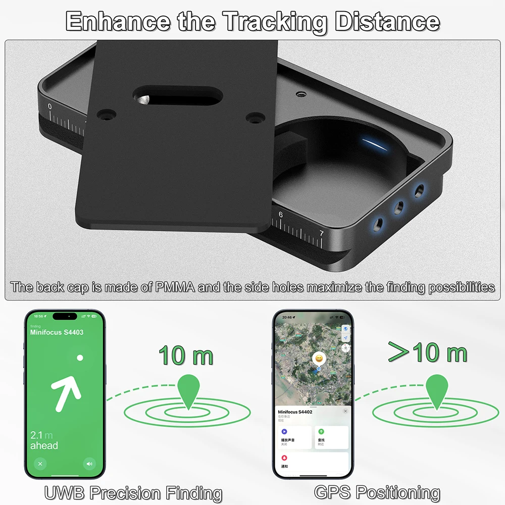 Minifocus AirTag Track Quick Release Plaat Camera QD Mount Adapter met 1/4 "-20 Schroef Voor Canon Sony Nikon Fujifilm Bodemplaat