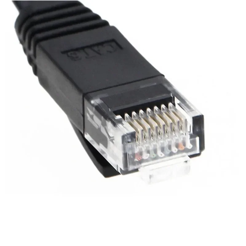 Cat 6 kabel Ethernet Rj45 przewody Lan RJ 45 Ultra-cienki drut płaski do routera 1M 2M 3M 5M 10M 15M 20M niebieski czarny biały