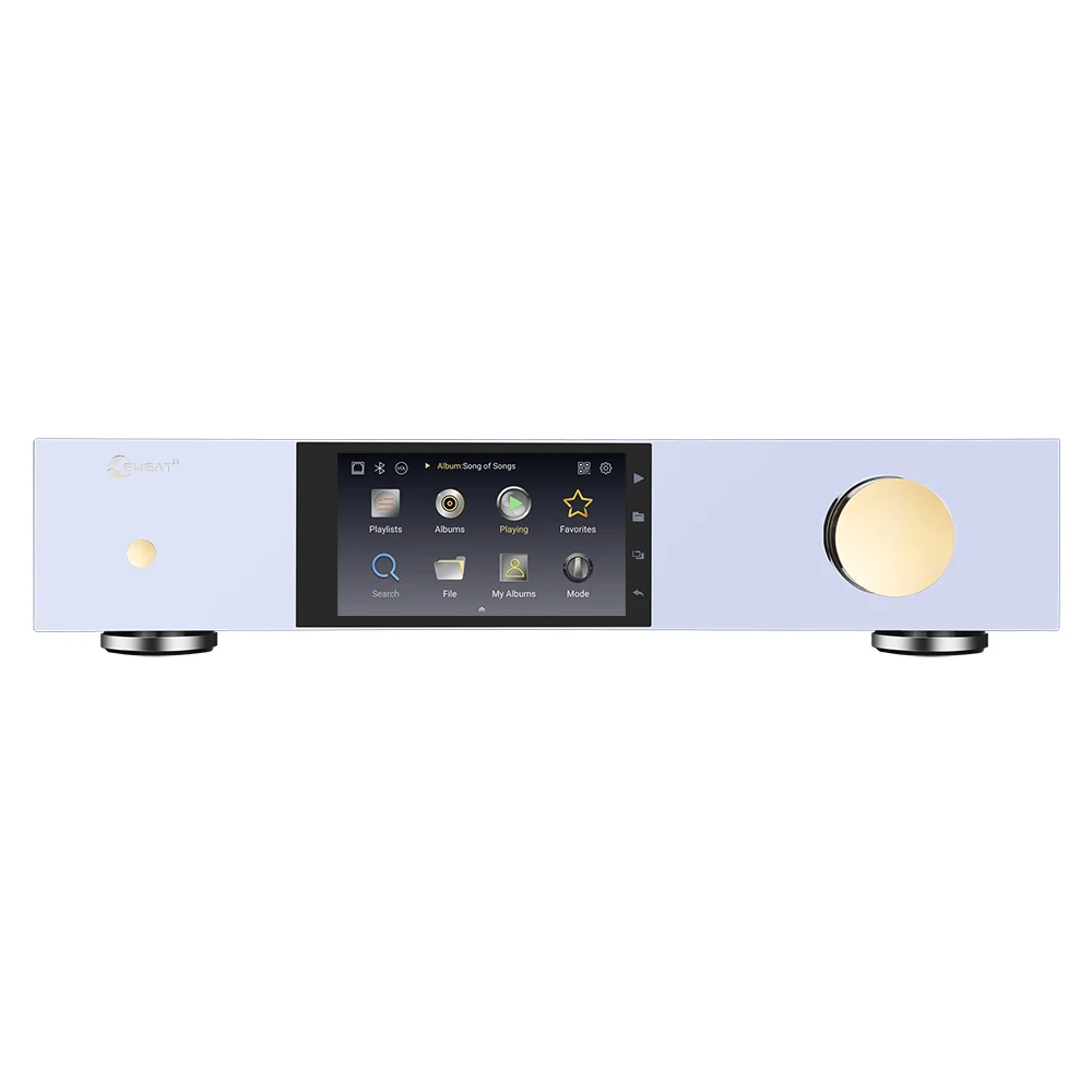 New DMP60 APP Control SNR AKM4493EQ ESS9038 DSD512 PCM768 Hi-Fi Streaming DAC Digital Music Player with high-end touch screen