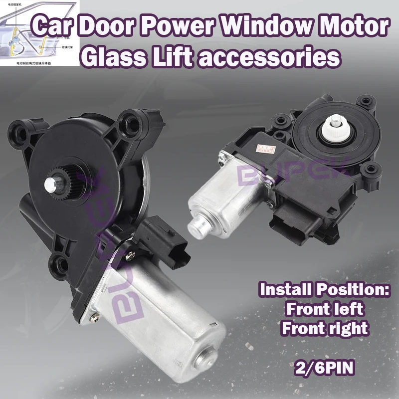 

Car Door Power Window Motor Glass Lift accessories 2/6 PIN For SsangYong Actyon/Kyron 2005-2010/Korando ActYon Sports 2006-2018