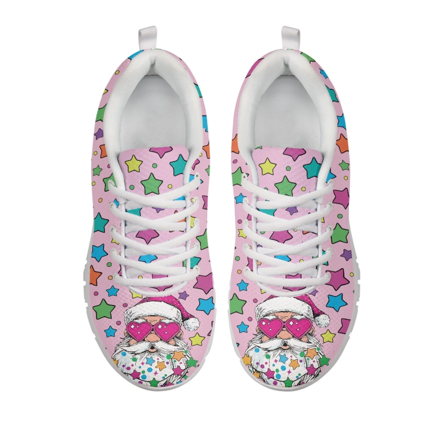Coloranimal Snowflake Tennis Shoe Mesh & EVA Sole Walking Shoes Durable Tennis Shoes for Women