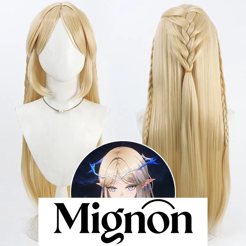 

Парик для косплея Wuthering Waves Качассия, желтый стильный подарок на Хэллоуин