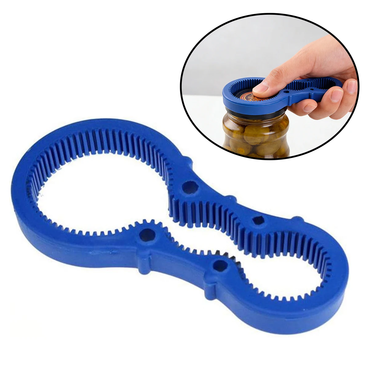 3-in-1 Silicone Jar Opener – Non-Slip Grip for Bottles, Jars & Screw Caps – Easy Twist Kitchen Tool