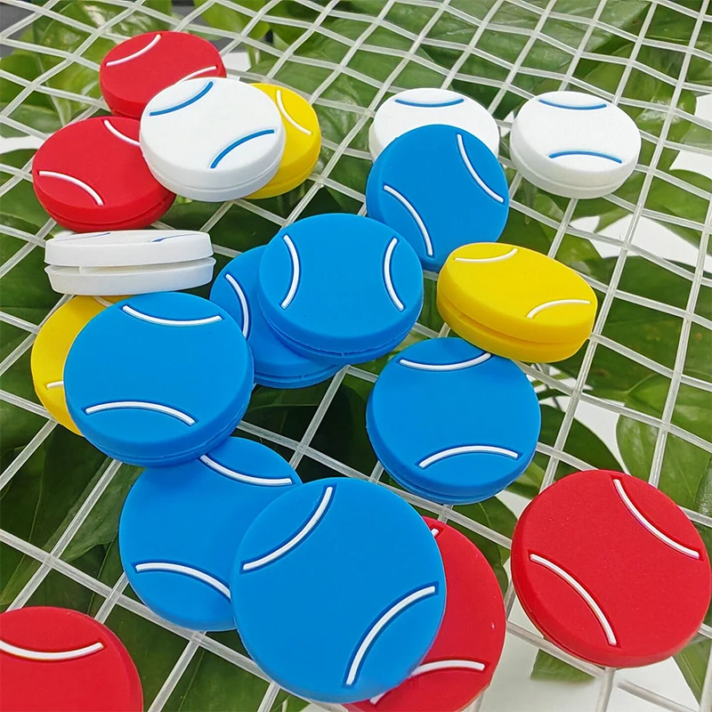 

Красочные демпферы для теннисных ракеток, антивибрационный силиконовый амортизатор, вибрационная теннисная ракетка, спортивные аксессуары