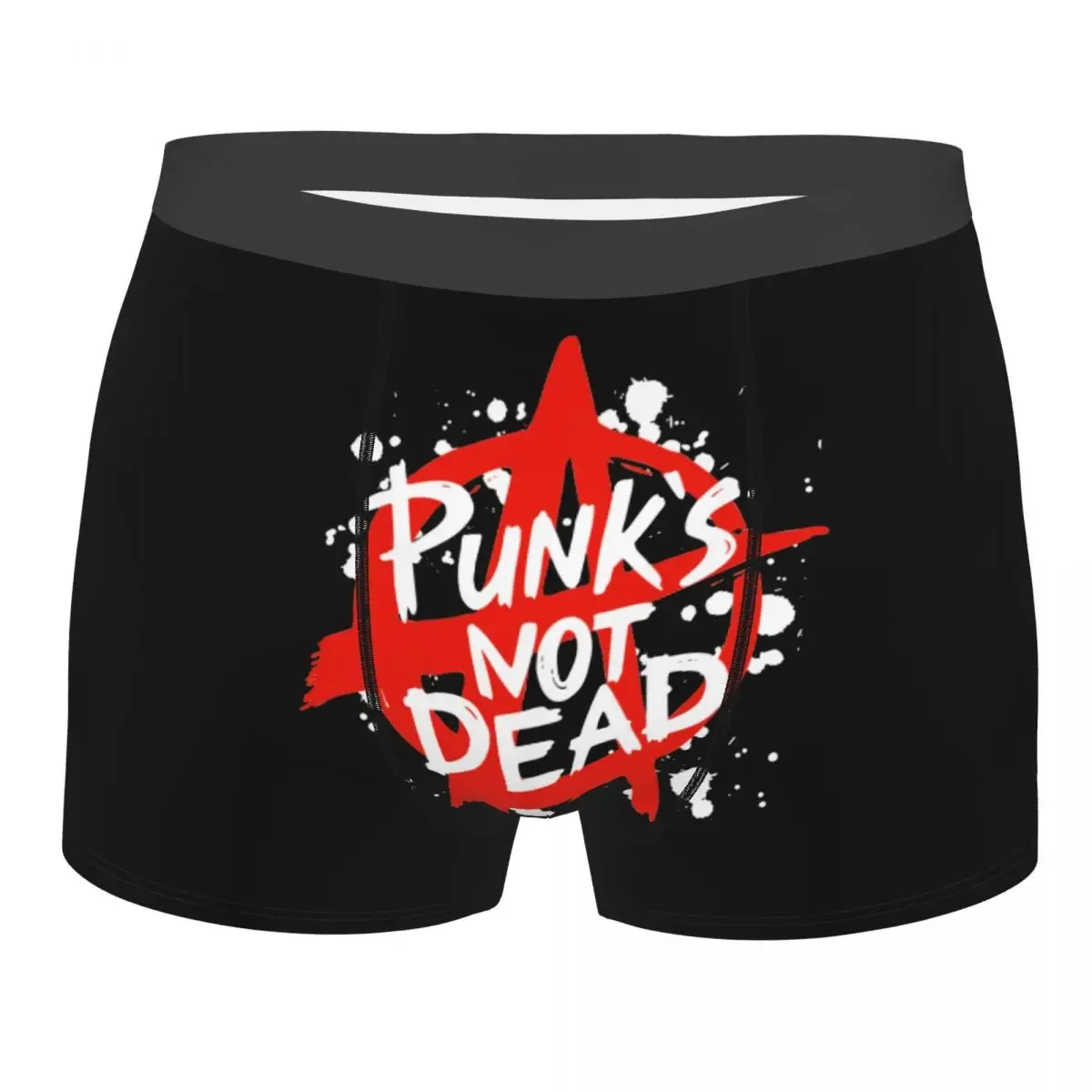 Hot Boxer Punks Not Dead Hip Hop Shorts Panties Briefs Men Underwear Breathable Underpants for Male Plus Size