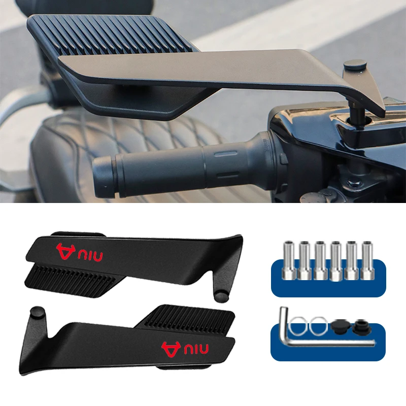 

Большое зеркало с крыльями, зеркало заднего вида для мотоцикла Niu Kqi3 Pro M1 N1s Ngt N1 Uqi NQi GT RQi MQi N1 Wind Wing