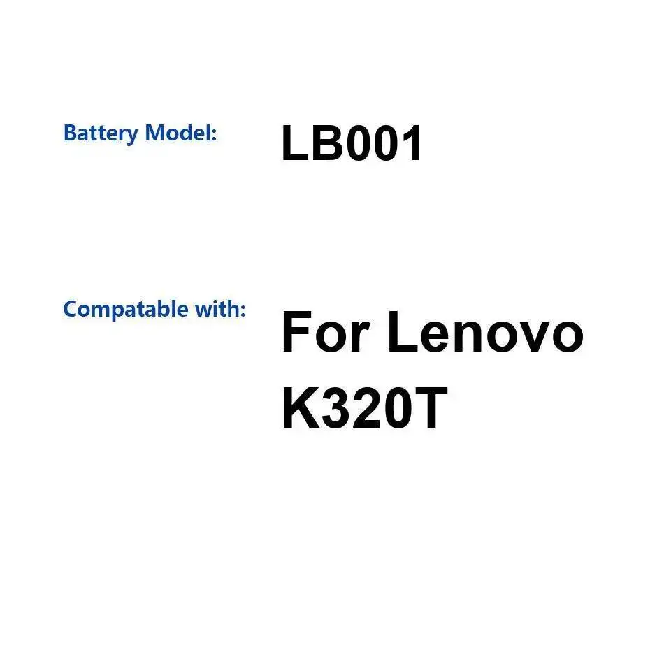 

Аккумулятор мобильного телефона с хорошей низкой температурой для Lenovo K320T Durable 3000 мАч LB001
