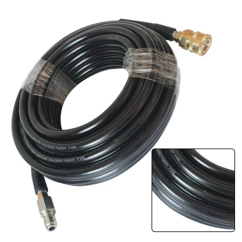 

High-pressure Clean Machine Water Outlet Pipe 1/4 Male Head 5m 10m Car Wash Gardening Tools Replacement Garden Power Tool Parts