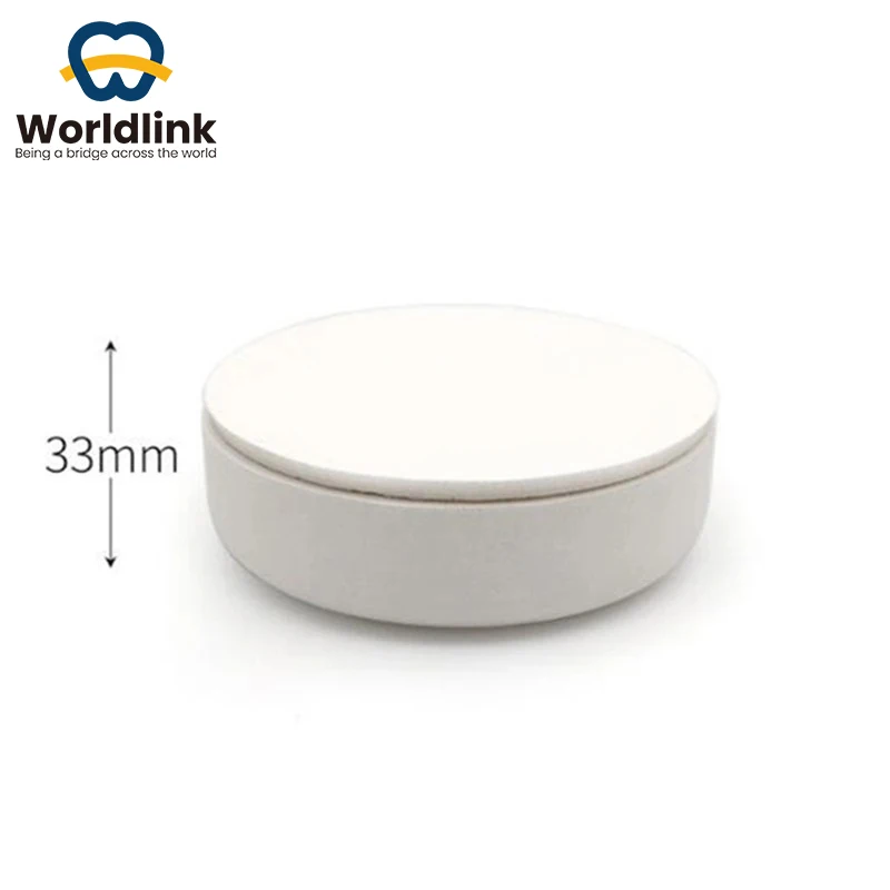 Tygiel z cyrkonu spiekanego WorldLink do koron, mostów, laboratorium dentystycznego, okrągły kształt, do utrzymywania koralików w piecu, wysoka czystość