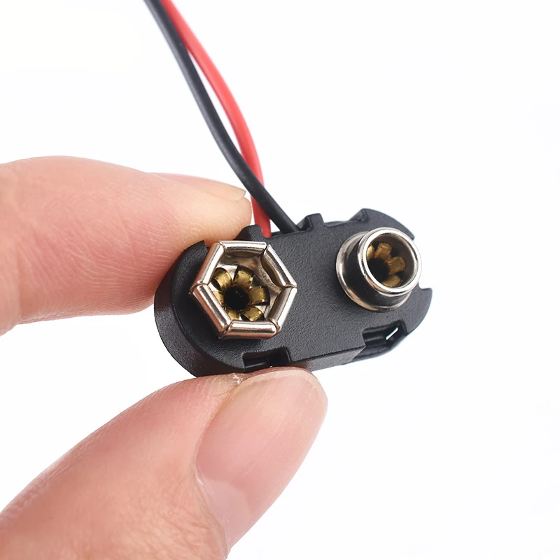 10 قطعة 9 فولت بطارية المفاجئة موصل كليب حامل أسلاك الرصاص