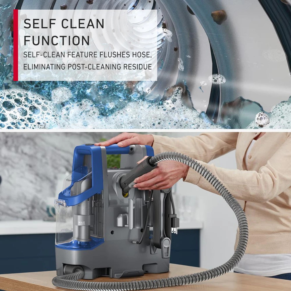 مكنسة هوفر سبوتليس المحمولة، منظف البقع خفيف الوزن مع شفط قوي، يزيل البقع القوية من سجاد السرير المنزلي