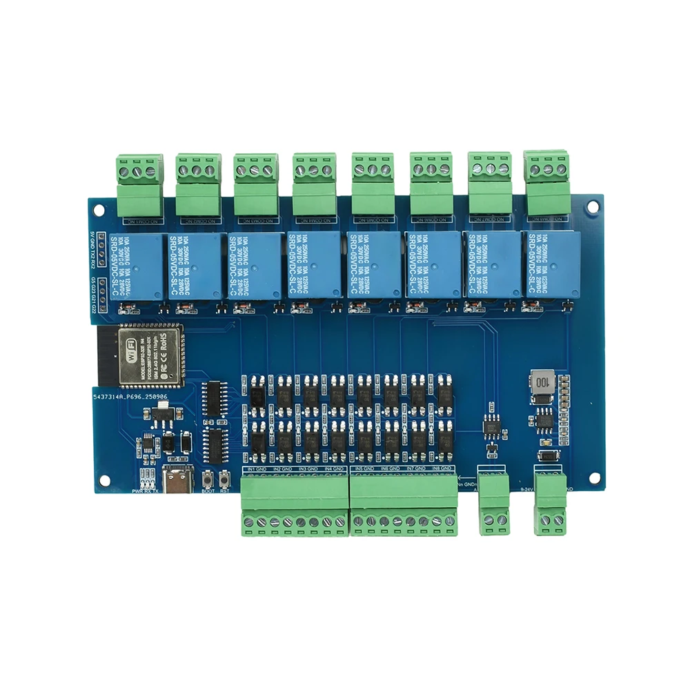 ESP32 RS485 Modbus Wifi Bluetooth Relais Optokoppler Isolation Modul Tyep C 4/8 Kanal Relais Modul DC 9-24V