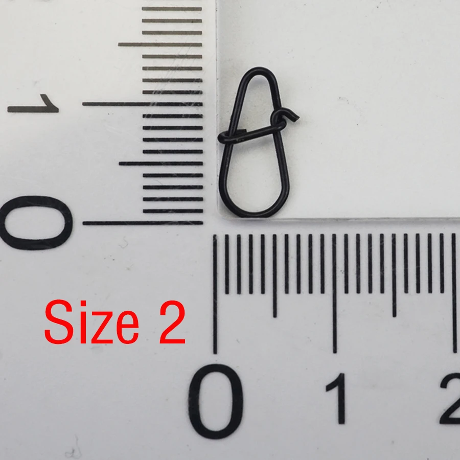 Duo Lock Snap Wirbel Hochfester Angel-Snap-Clip aus rostfreiem Schnellwechsel-Angel-Snaps aus massivem schwarzem Nickel 29lb-104lb