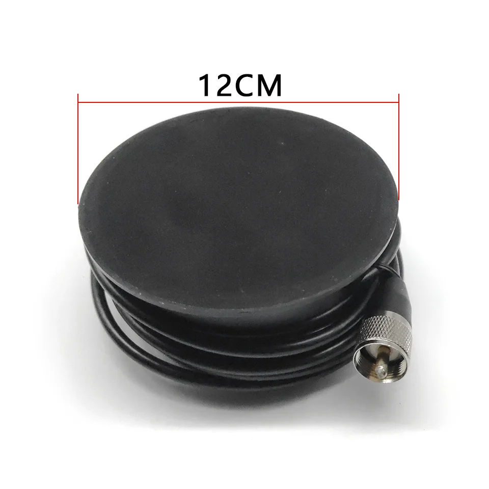 Base de montaje magnético grande de 12CM con Cable Coaxial de extensión de 5M para Baofeng TYT QYT KT-7900D Baojie BJ-218