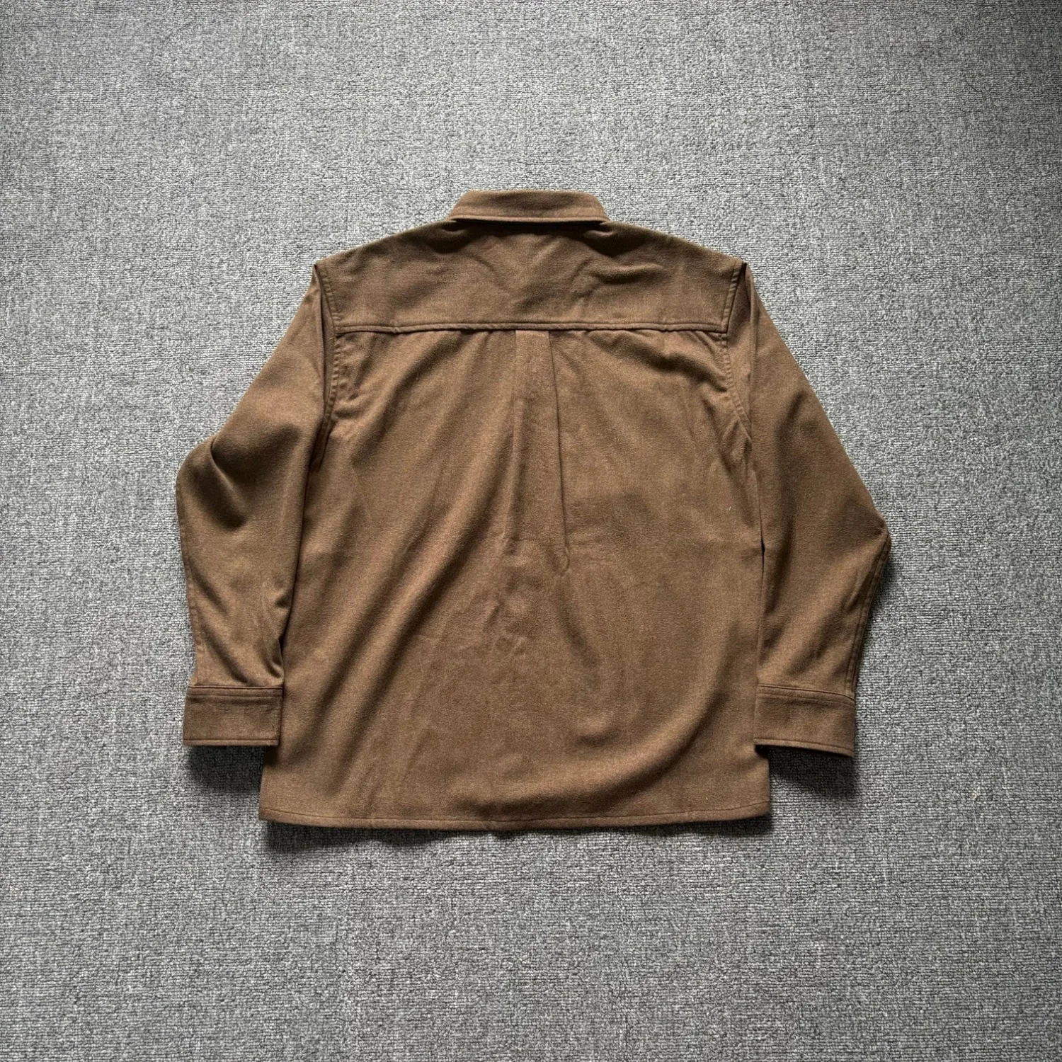 American Retro Workwear Shirt Jacket Men's Loose Casual Versatile Light Luxury Long Sleeve Shirt