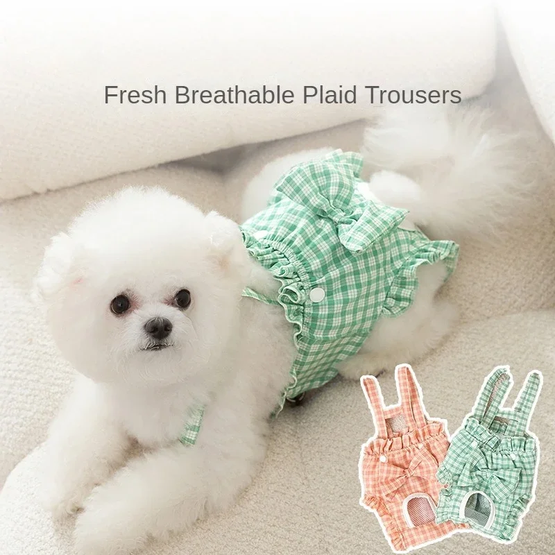 Female dog physiological pants Female menstrual aunt period sanitary napkin anti-pregnancy safety pants anti-mating teddy pet