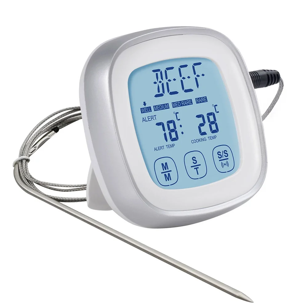 Digital Instant Read Meat Thermometer With 304 Stainless Steel Probe Food Thermometer For Kitchen Outside BBQ Accessories