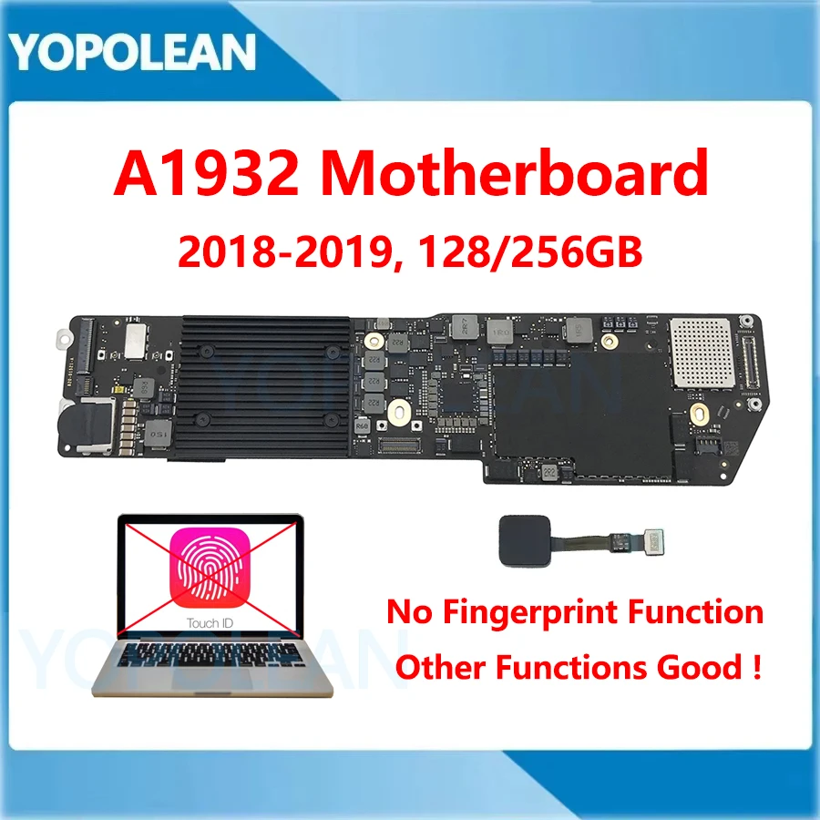 Original A1932 Logic Board No fingerprint recognition For MacBook Air Retina 13