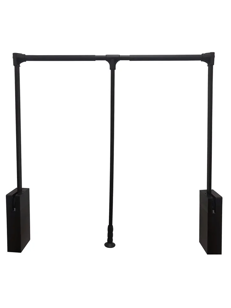 Wardrobe pull-down lift hanger high cabinet wardrobe underwear pass pull rod double buffer retractable pull-down clothes hanging