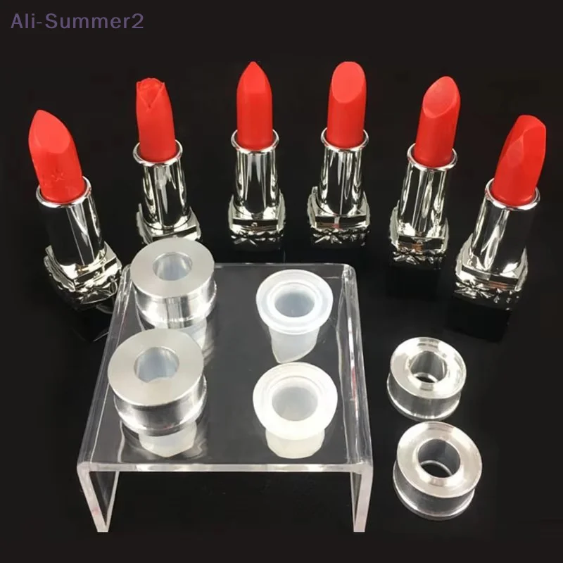 DIY selbstgemachte handgemachte handgemachte Handwerk Werkzeug Lippenstift Material Kit kleine Probe Düse leere Tube Silikon Aluminium Form Lippenstift