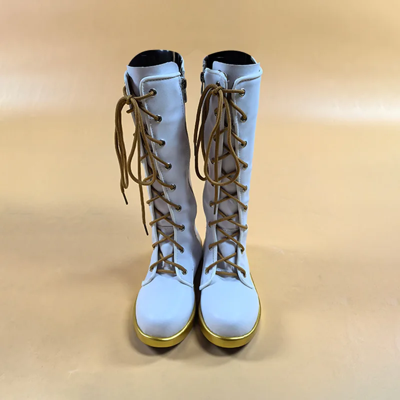 Yu Cosplay Store Hunter Girl Group Rumi Cosplay Schuhe Halloween Uniform Party Maßgeschneiderte Jungen und Mädchen Kunstleder Schuhe