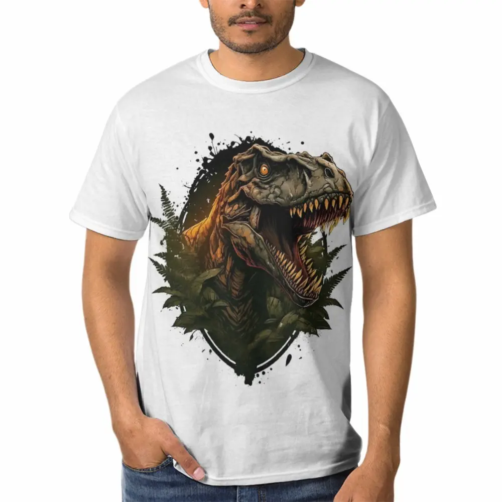 Fierce Dinosaur T Shirt Men 3D Tyrannosaurus  Print T-shirt Hip Hop Streetwear Womens Clothing Harajuku Fashion Cool y2k Tops