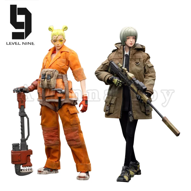 JOYTOY Level Nine 1/12 Action Figure Frontline Chaos Sniper Rin & Mechanic Lie Anime Military Model