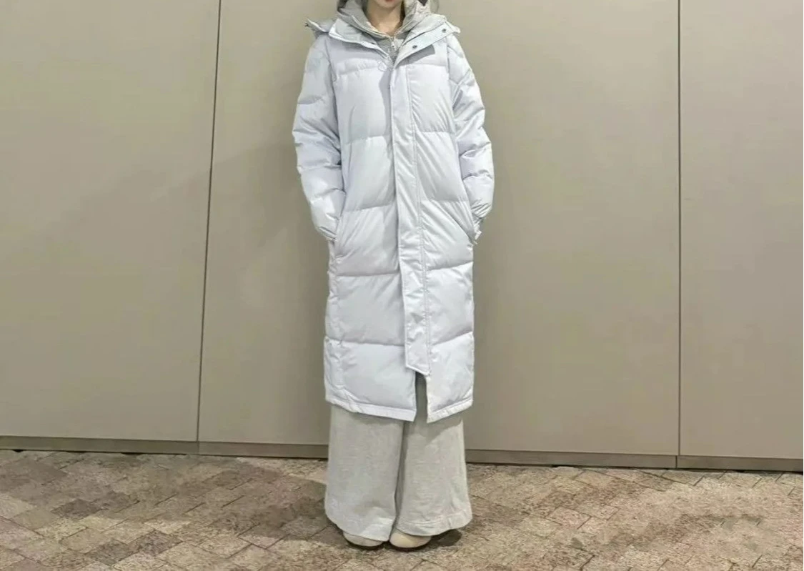 سترة نسائية قطنية متوسطة الطول فوق الركبة 2025 معطف شتوي جديد فضفاض سميك من القطن #4