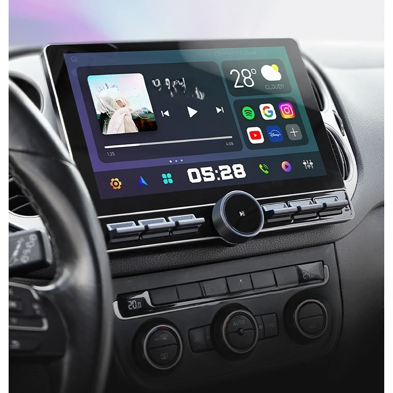 Universal single knob button Android large screen navigation GPS car DVD Bluetooth multimedia P80S screen