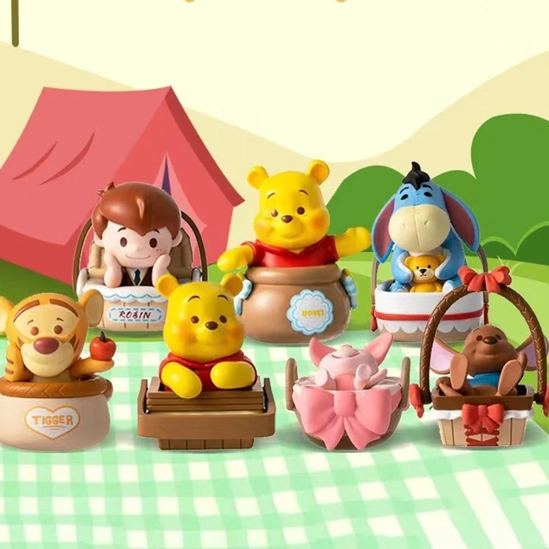 

Miniso Disney Winnie The Pooh Mystery Action Figure Box Collectible Tigger Eeyore Piglet Owl Desktop Decor Birthday Gift Random