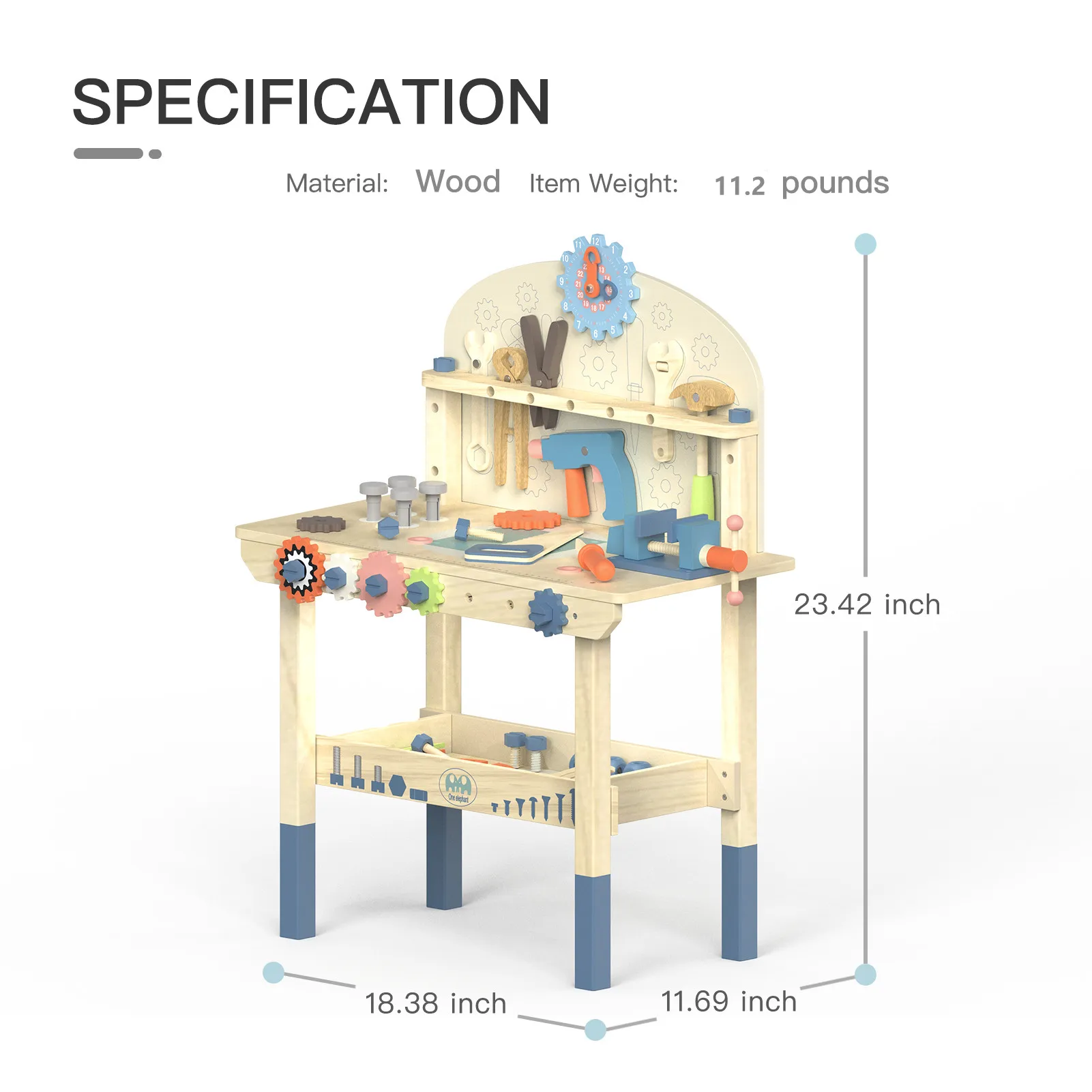 Classic Workbench for Kids, Great Gift for Christmas, Birthday and Party,Tool Bench Playset