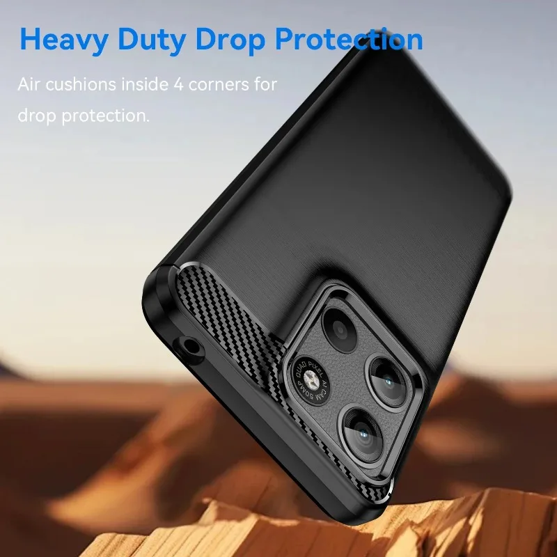 حافظة فاخرة من ألياف الكربون لهاتف MOTO G Power G Play G 5G G Stylus 5G 2026 2025 2024 غطاء خلفي ناعم مقاوم للصدمات من البولي يوريثان #3