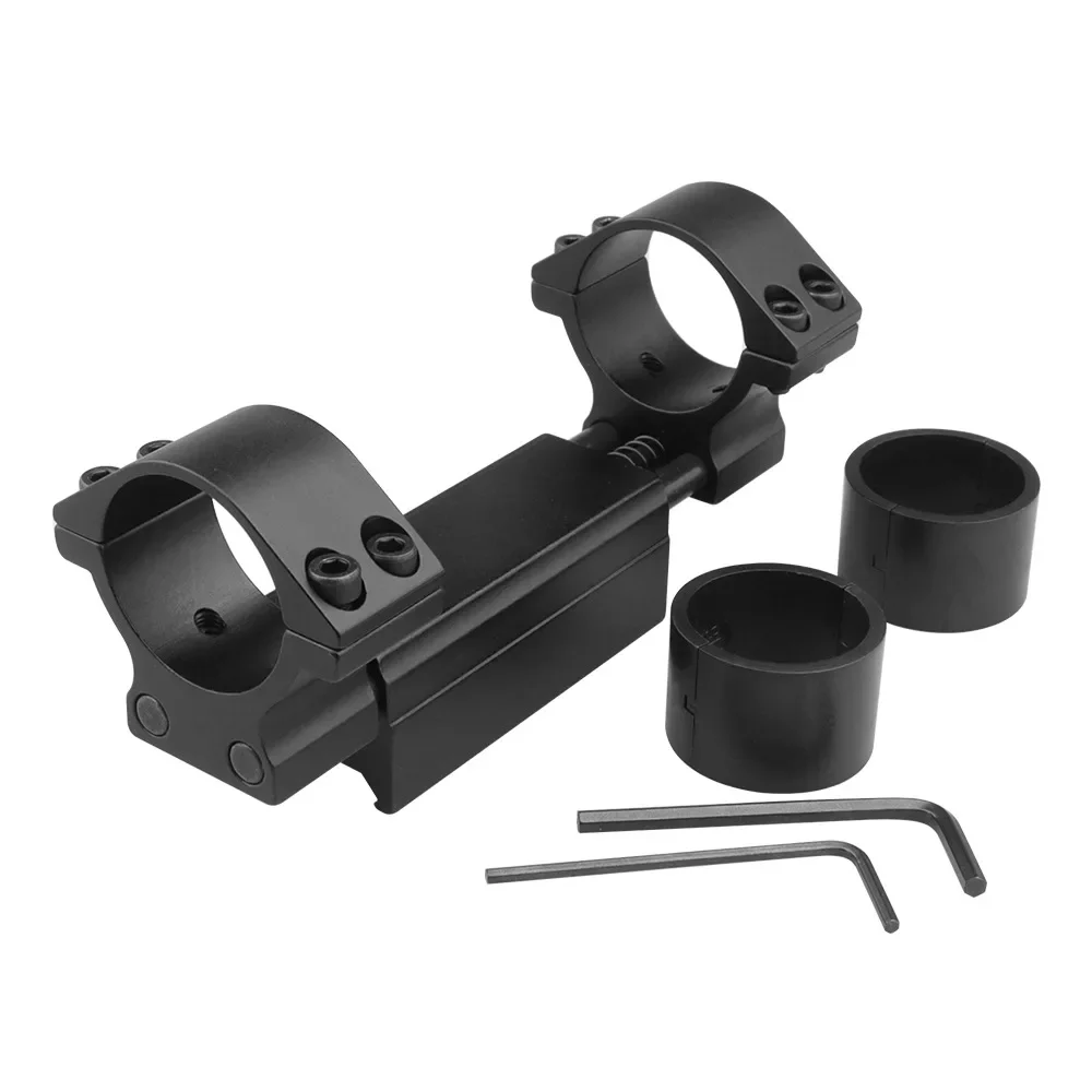 25.4/30mm 11/20mm レールスコープマウント一体型デュアルリングハイロープロファイルトイガン光学照準器ライフルスコープマウントアダプター