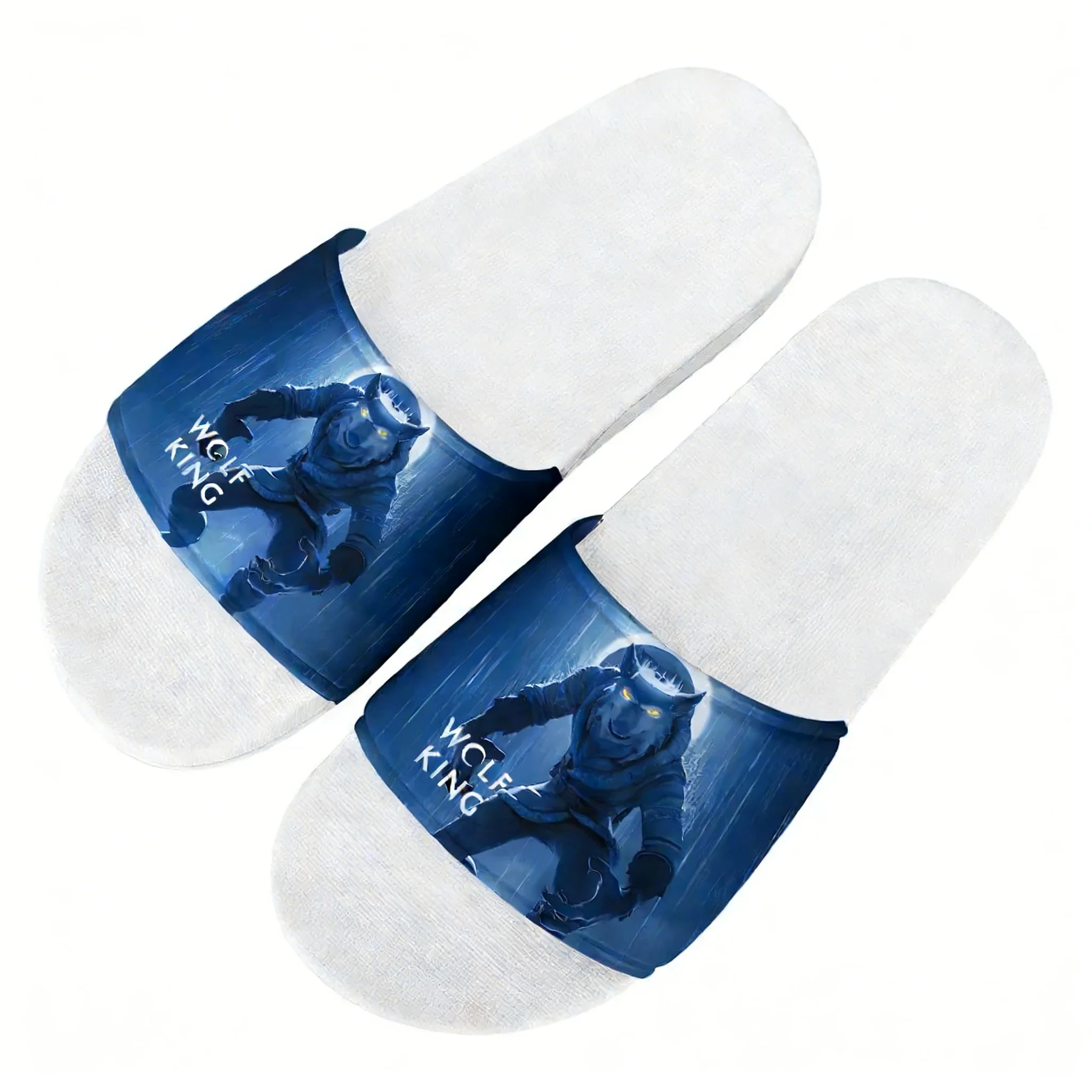 

Сандалии Wolf King, домашние тапочки, обувь для воды, мужские, женские, подростковые, модные, для ванной, пляжа, бассейна, индивидуальные тапочки на заказ