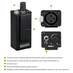 Factory OEM portable Headphone amplifier Personal SOLO in Ear monitor Converter Keyboardist earphone AMP for Live Stage studio