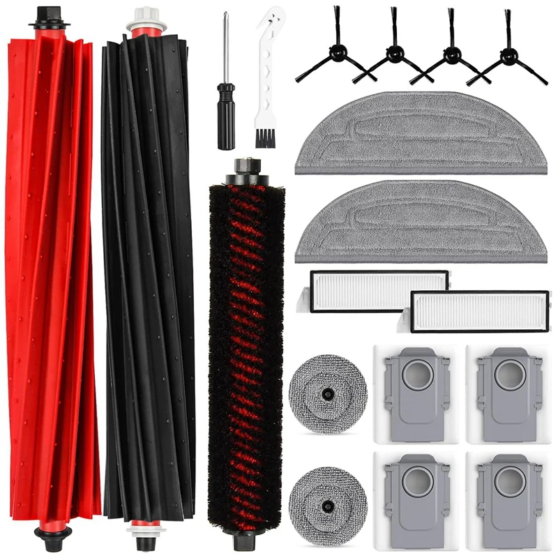 

B88B-Accessories For Roborock S8 Max/Maxv Ultra Robot Vacuum Cleaner Roller Brush Side Brushes Filtersmop Pads Dust Bags