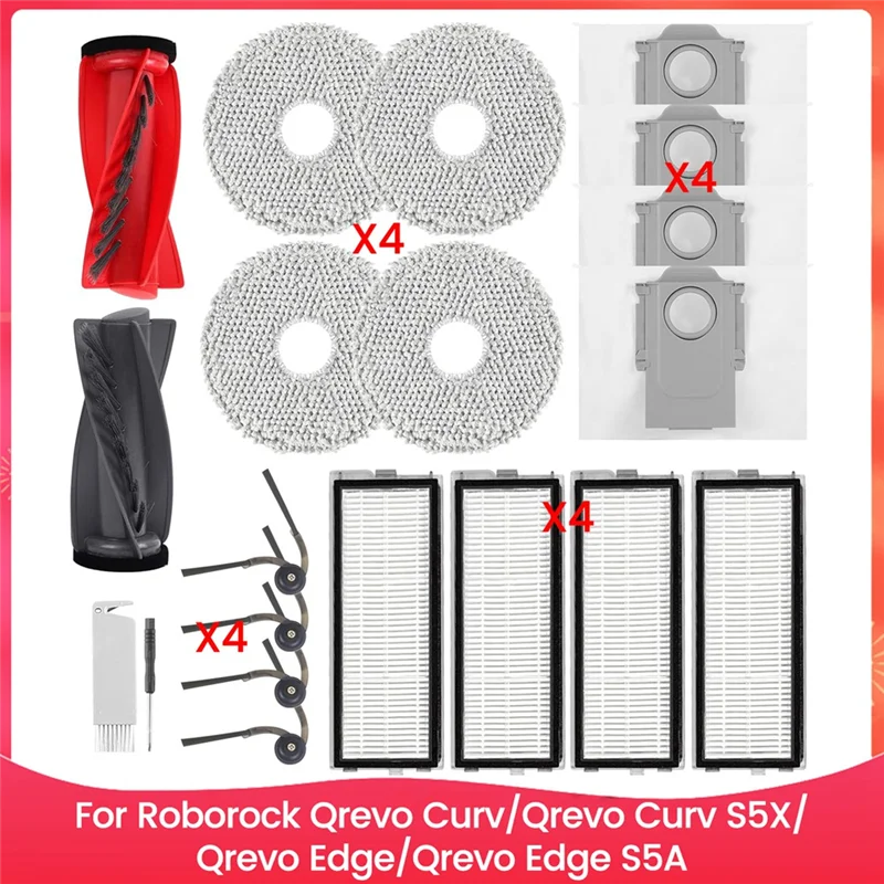 -A14E Vervangende Onderdelen Voor Roborock Qrevo Curv/Qrevo Curv S5X/Qrevo Edge/Qrevo Edge S5A Robot Stofzuiger accessoires