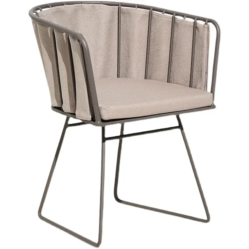 Nordic outdoor wrought iron leisure table and chair B & B courtyard garden open-air table and chair combination milk tea shop