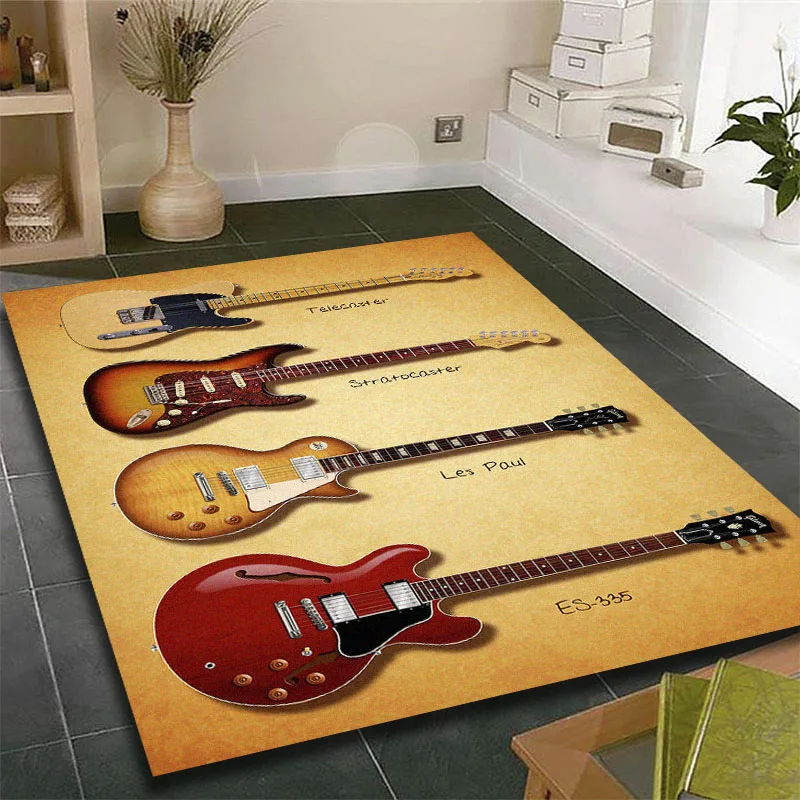 Musical Room Guitar Room Bedroom Carpet Picnic Mat Home Living Room Carpet Furniture Decor Picnic Mat Washroom Floor Mat Decor