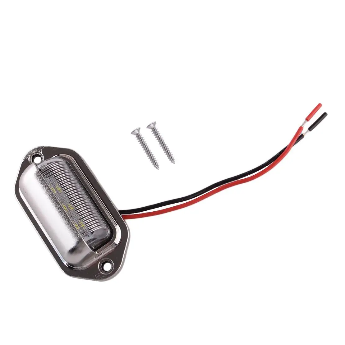 4Pcs Waterproof LED Deck Courtesy Stern Transom License Number Plate Light For Marine Boat Trailer Motorcycle Car Truck 12V-24V