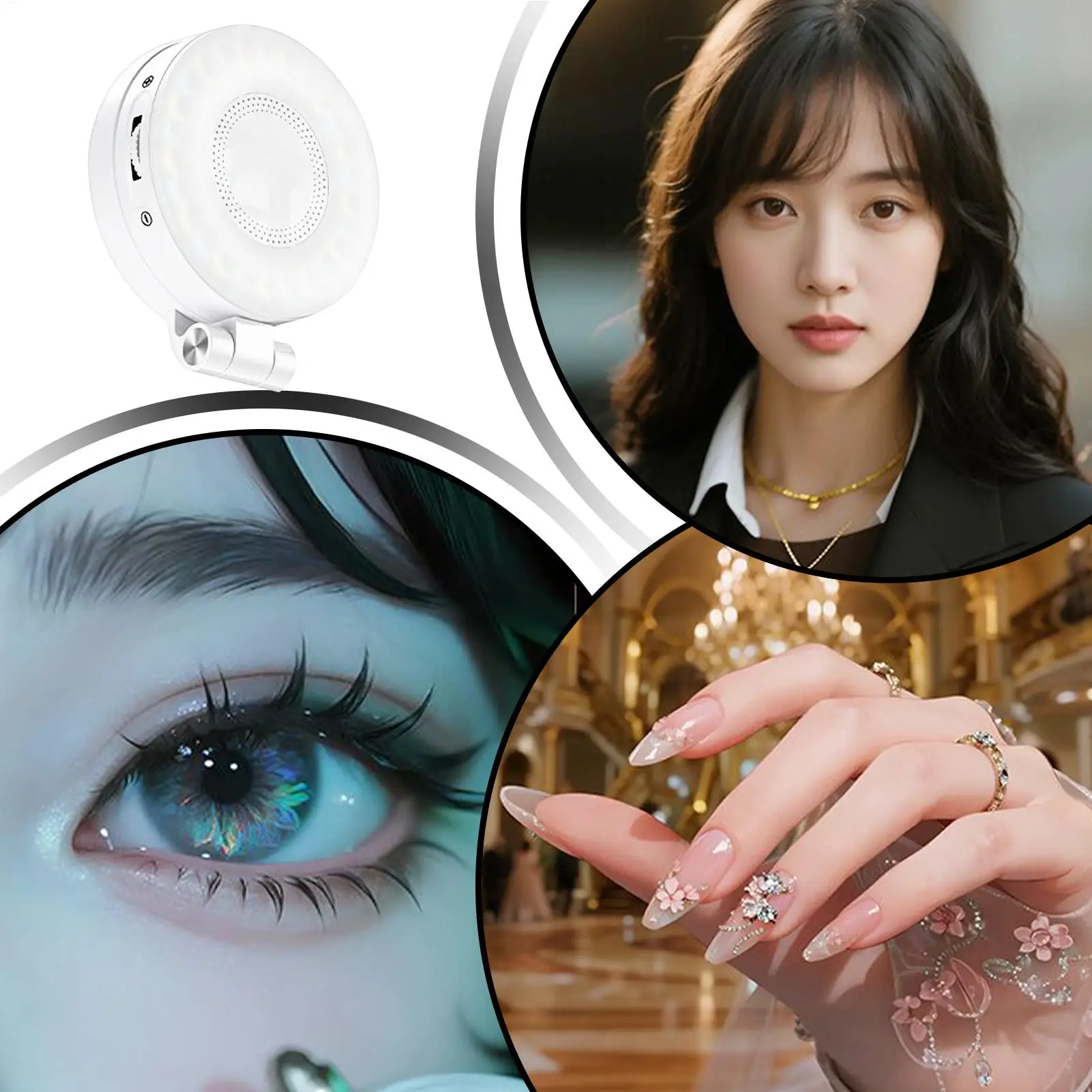 Selfie Light For Phone Magnetic Fill Phone Light For Video Recording 3 Modes Adjustable Lighting For Makeup Laptop Webcam Camera