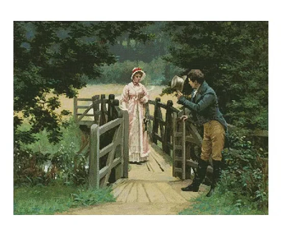 

Набор для шитья Lovers on the Bridge 18CT 16CT 14CT без печати наборы для вышивки крестом искусство вышивки DIY рукоделие ручной работы домашний декор
