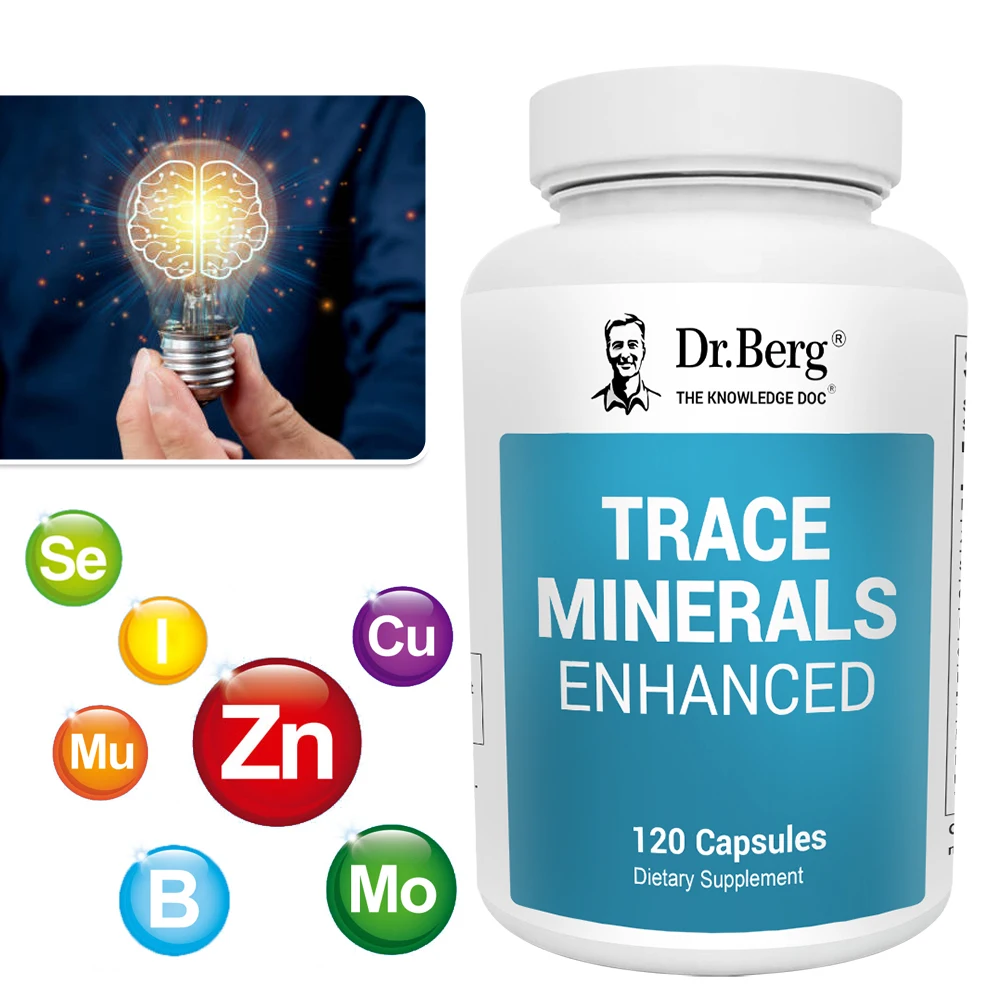 Trace Minerals Enhanced Complex - Complete with 70+ Minerals Including 10 Mg of Zinc - Dietary Supplement - 120 Capsules
