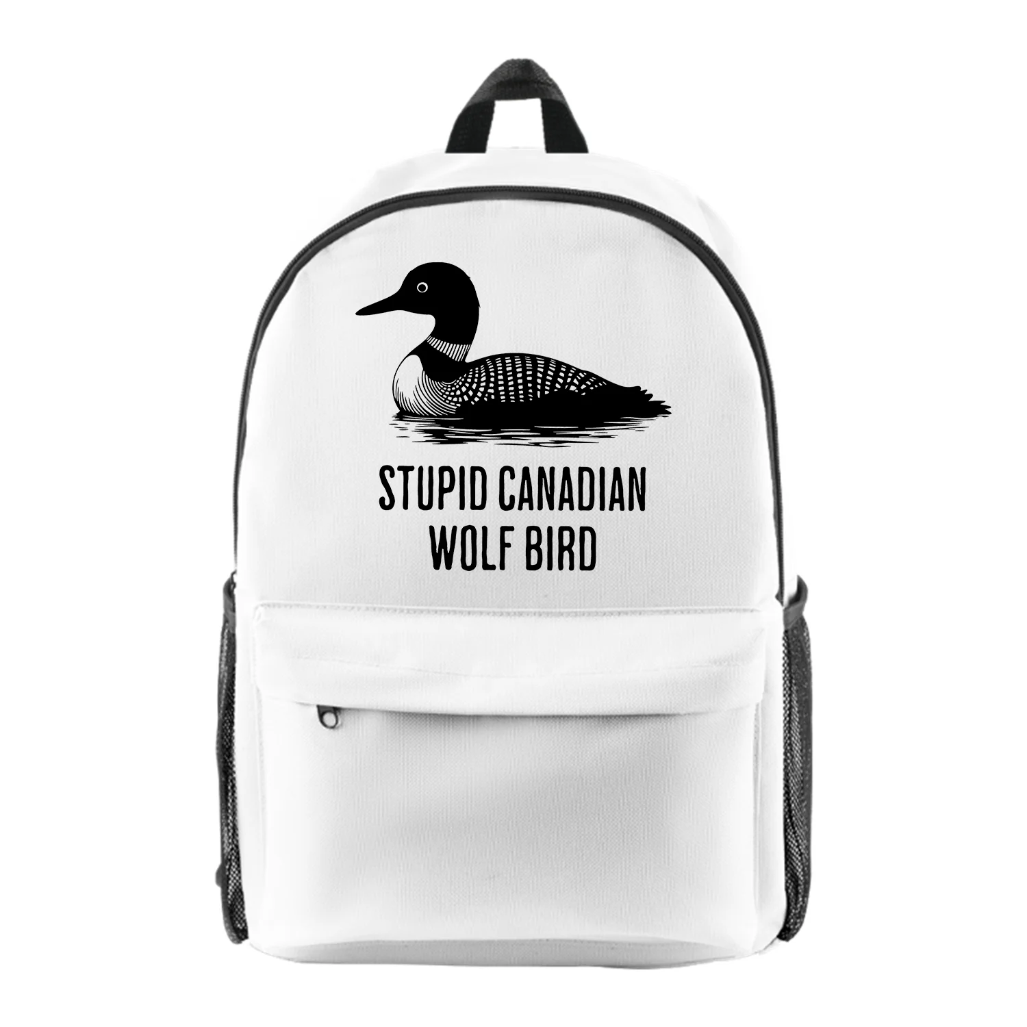 Heated Rivalry Stupid Canadian Wolf Bird Backpack Women Men Shoulders Bag Casual Daypack Unisex Travel Bags