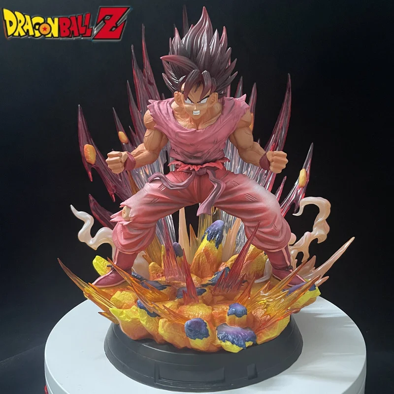 

38cm Dragon Ball Z Kaiouken Goku Figure Super Saiyan Son Goku Action Figurine Pvc Statue Collection Model Desktop Decorations