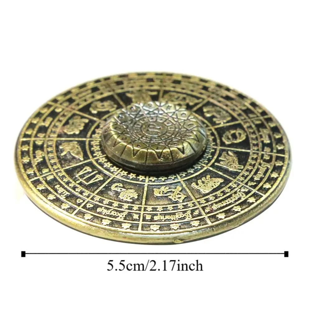 Destiny Compass Astrolabe Fidget Spinner Constellations Rotating Zodiac Signs Fidget Spinner Smooth ADHD Metal Finger Toy Adult