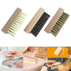 New Sports Shoe Cleaning Shoe Brush With Natural Wood Handle Small Shoe Brush Multifunctional Cleaning Tool Shoe Brush