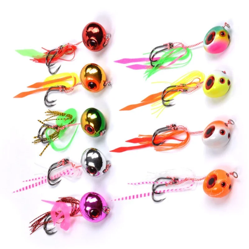 Tenya Madai Jig Lures Kabura Saltwater Fishing Lure Jigs Head Bait Shrimp Rubber Skirt for Sea Fishing Metal Jig Jigging Lure