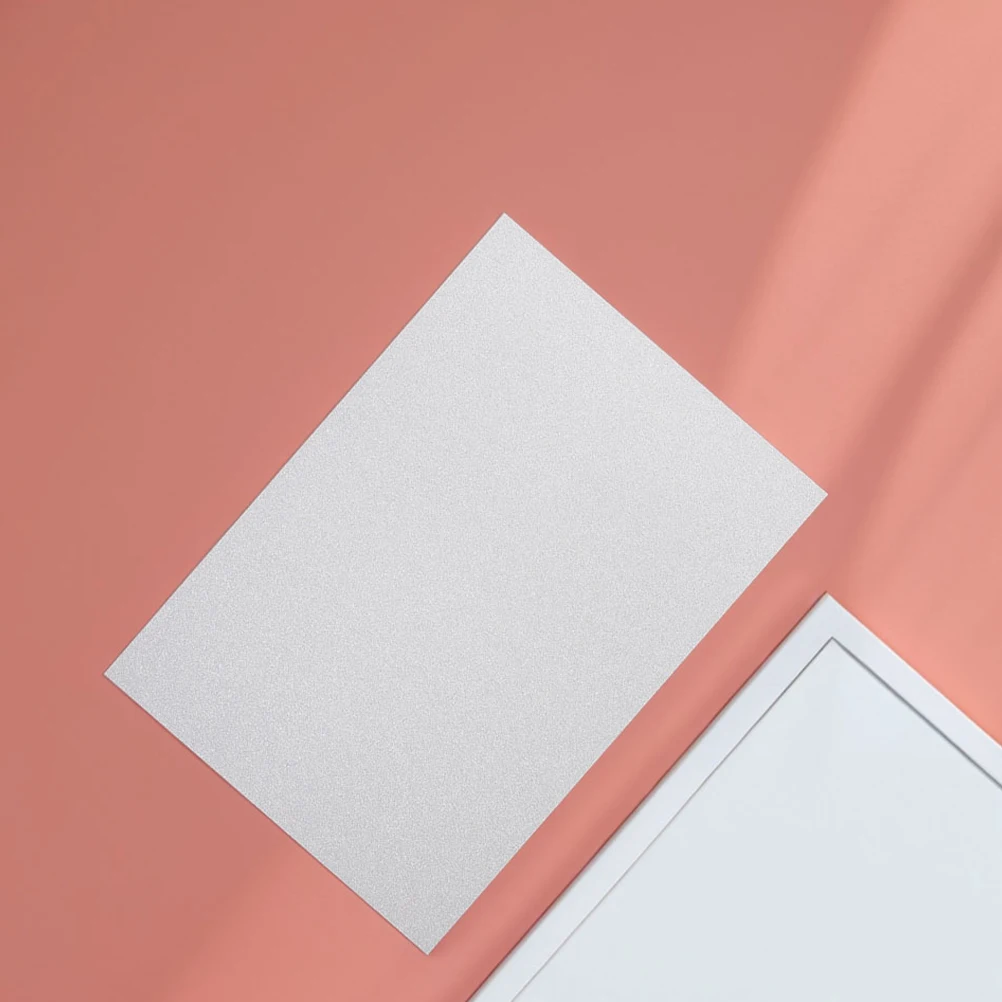 

2pcs Glitter Cardstock Square Paper Craft Projects Durable Non Flaking DIY Greeting Cards Scrapbooks H made Decorations Grey